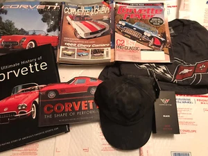 Lot of Corvette Items, Manuals, Books, Magazines, Cologne, Clothing, Cars - Picture 1 of 7