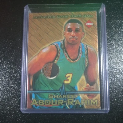 1997 Collectors Edge #3 Shareef Abdur-Rahim Juego Usado Pelota Reliquia AR97-03 Foto 1 de 2