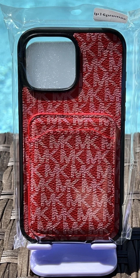 Luxurious Outlet Designer Women's Signature Wallet Case for iPhone 16 Pro Max! - Image 1 of 1