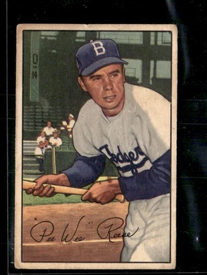 1952 Bowman Pee Wee Reese Low GRade Set Break No8 - Изображение 1 из 2