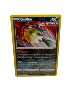 Qwilfish 101/198 Espada y Escudo Común Reinado Escalofriante Holograma Inverso Pokemon Juego de Cartas Coleccionables - Imagen 1 de 2