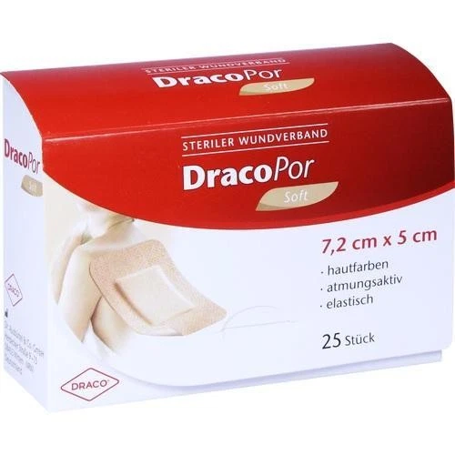 DRACOPOR Wundverband 5x7,2 cm steril hautfarben, 25 St PZN 06887731 - Bild 1 von 1