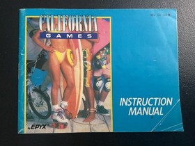 California Games Nintendo NES solo manual de instrucciones