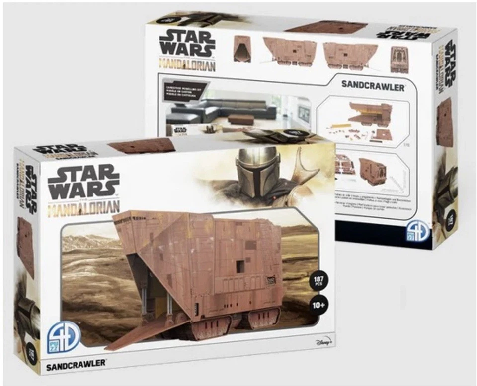Disney Star Wars Kit Modelo Papel 4D Puzzle 187 piezas Jawa Sandcrawler Mandalorian Foto 1 de 3