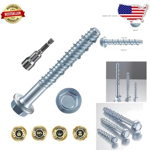 3/8"x3" Zinc Plated Concrete Anchors for Masonry & Brick 10pc - Picture 1 of 7