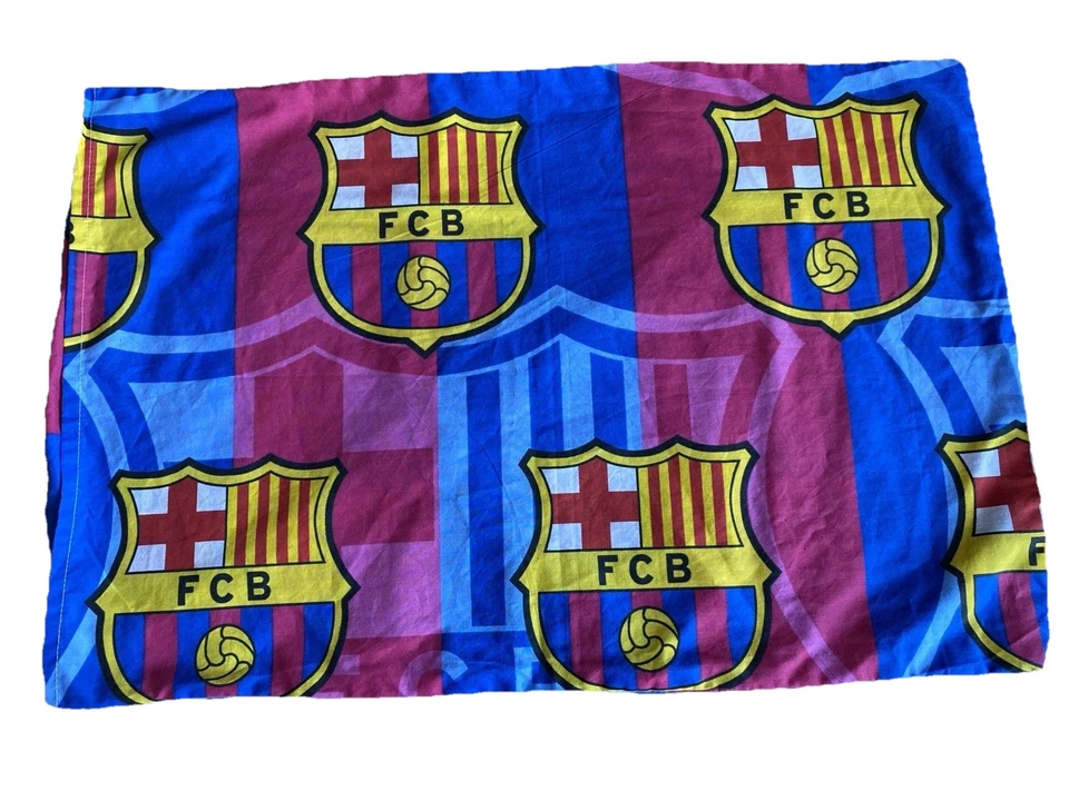 Funda de Almohada FC Barcelona Rojo Fútbol Tamaño Estándar Fútbol Fan Regalo Foto 1 de 4