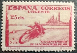 Spain Edifil # 903 ** MNH Urgent - 1940 Motorcycles - Picture 1 of 1