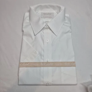 Roundtree Yorke  Gold Label Shirt Size 15.5 Short Sleeve White Slim Fit(15) - Picture 1 of 5