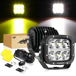 Auxbeam 5'' Front Bumper Combo LED Work Light Pods for Can Am Maverick X3 & Max - Picture 1 of 12