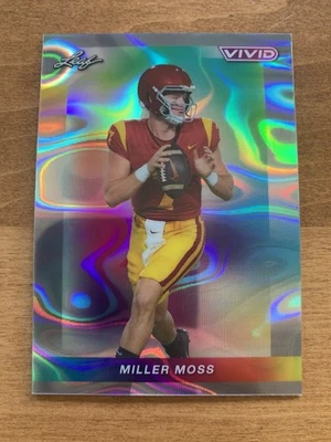 MILLER MOSS 2024 Leaf Vivid GRAY LAVA Rookie RC! Camisa #'d 7/9 número 1/1 - Imagem 1 de 2