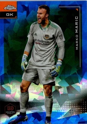 2021 Topps Chrome MLS Sapphire Edition Marko Maric #93 Houston Dynamo - Image 1 of 2