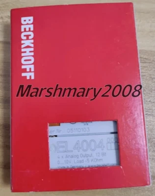 1PC New BECKHOFF EL4004 EL 4004 EtherCAT Terminal 4-channel Analog Output Module - Image 1 of 3