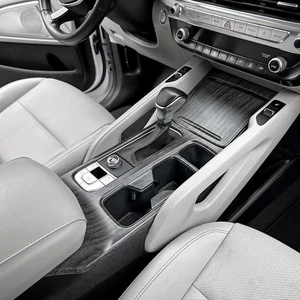 Wood Grain Gear Shift Knob Panel Cover Front Cup Holder Trim For Kia Telluride - Picture 1 of 4