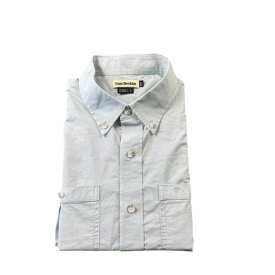Tom Beckbe Blue Polyester Dual Pocket Men’s Hiking Shirt Size Large - Image 1 of 4
