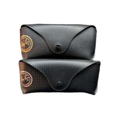 Lote de 2 Gafas de sol Ray-Ban negras de repuesto Estuche a presión y ropa  Foto 1 de 3