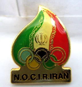 IRAN N.O.C I.R. OLYMPIC PIN PIN BADGE ASSOCIATION PIN - Picture 1 of 4