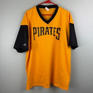 Pittsburgh Pirates Trikot Herren XL gelb Vintage MLB Baseball Shirt 90s Majestic - Bild 1 von 11