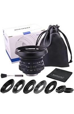 35mm 1.6 Wide Angle MF Lens for Sony Fujifilm Olympus Canon Nikon mirrorless  - Image 1 of 4