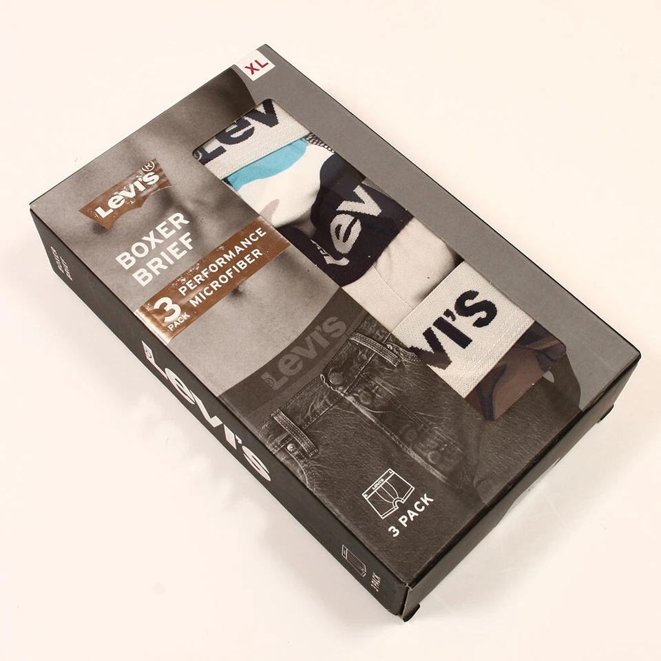 Levi's Men's 3-Performance Micro Boxer Briefs Size XL