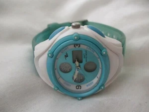 Athletic Works Digital Watch Stylish Blue Green Buckle Band UNTESTED - Picture 1 of 12