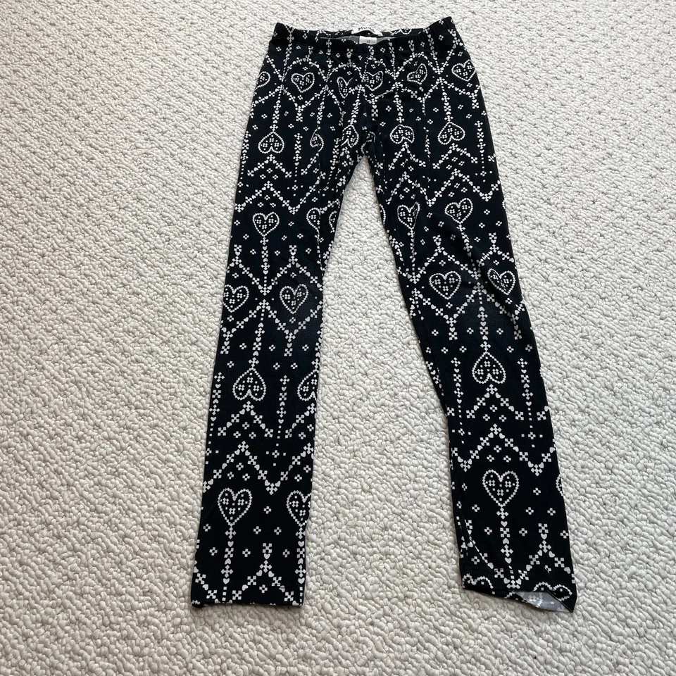 Leggings Mudd Niñas Talla 10 Negro Blanco Patrón Tribal Suave Salón Informal 2x24 Foto 1 de 4