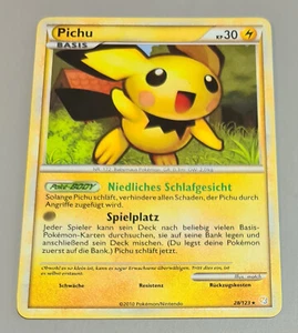 Pichu # 28/123 Rare Karte B Heartgold Soulsilver 2010 Pokemon Deutsch N.Mi-Mint - Bild 1 von 7