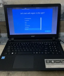 ⚡️ACER ASPIRE ES 15 N3350- 4GB/500GB Win10 ⚠️FOR PARTS/ BAD BATTERY/NO CHARGER⚠️ - Picture 1 of 4