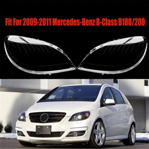 For 09-11 Mercedes-Benz B180 B200 Headlight Headlamp Lens Cover Left Right Side - Picture 1 of 4