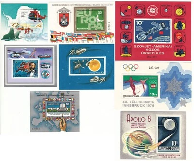 Hungría Apolo Antártida Olímpica Cruz Roja... Magyar Posta 8 Hojas Como Nuevas MNH Foto 1 de 3