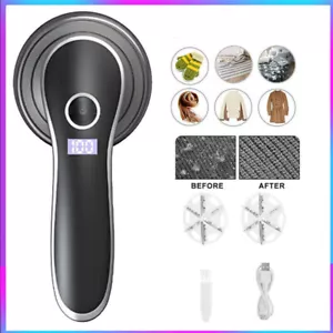 Electric Lint Remover Clothes Ball Fuzz Pilling Fluff Rechargeable Fabric Shaver - Picture 1 of 13