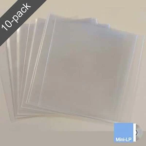 10 Mini-LP CD Open-Top Rimless Japanese Sleeves for Paper Jacket / Sleeve CDs - Picture 1 of 10