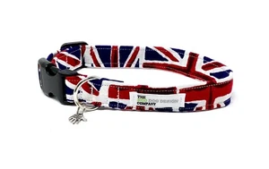 Hundehalsband, Union Jack, verstellbares Halsband, britisches Flaggendesign - Bild 1 von 5