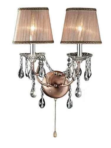 Aplique de pared de cristal fino Rosie de 17 pulgadas -Ore International K-5126S Foto 1 de 1