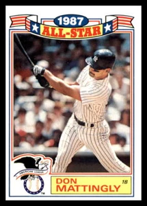 1987 Topps #2 Don Mattingly All Star Game Commemorative Set - Picture 1 of 2