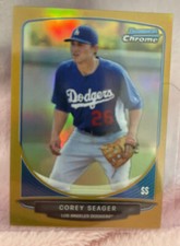 2013 Bowman Chrome Prospects Gold Mini Refractors #290 Corey Seager 37/50 ROOKIE