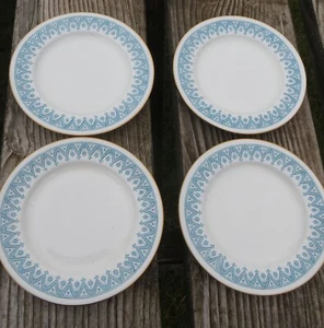 4 Antique Worcester Porcelain Grainger & Co Side Plates - Turquoise 3466 - Picture 1 of 9