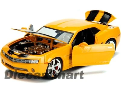 JADA HOLLYWOOD RIDES 1:24 1977, 2006 CHEVY CAMARO BUMBLEBEE 1:24 TRANSFORMER NIB - Image 1 of 4