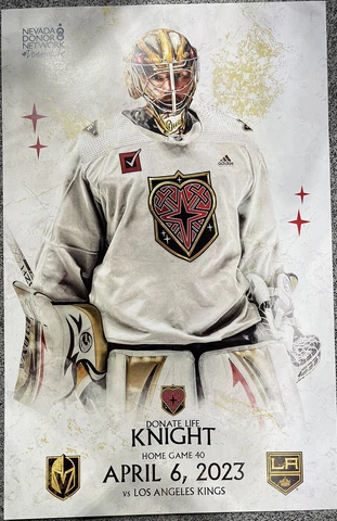 Vegas Golden Knights vs Los Angeles Kings 4/6/23 Quick Poster Cover