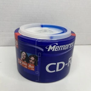 NWT CD MEMOREX Recordable CD-R Media 52x 700mb 80min w/spindle 50-pk NEW - Picture 1 of 4