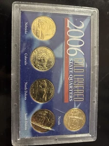 2006 Gold Layered Quarters State Quarters - Picture 1 of 4