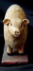 Folk-art Handcarved Wood Small Pig/hog