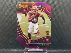 Camiseta Panini Select NFL 2020 Higgins #360 púrpura Prizm troquelado novato - Imagen 1 de 2