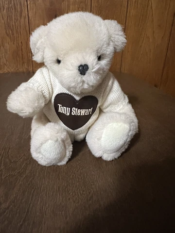 Action Sports Image Tony Stewart Nascar Bear Jointed Plush Stuffed Animal Toy Cover