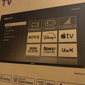 EMtronics Roku TV Smart 32" Inch HD Ready with Freeview Play, Apps and 3 x HDMI - Picture 1 of 2