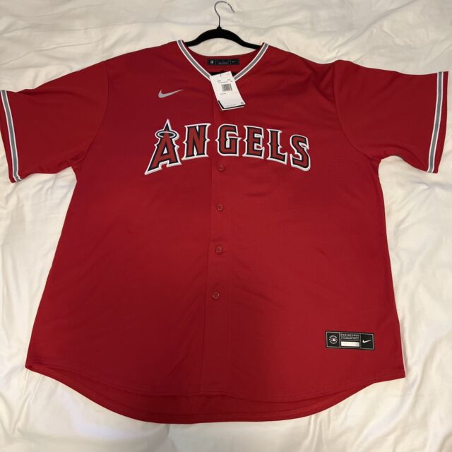 Men's Nike Mike Trout Red Los Angeles Angels Alternate Replica Player Name  Jersey
