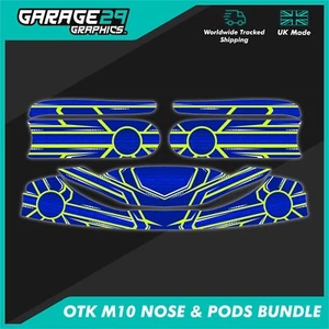 LN KART STYLE OTK M10 FRON BUMPER AND SIDE PODS KARTING STICKER BUNDLE - Picture 1 of 1