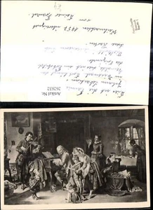 262632,Künstler Ak Männer spielen Klavier Geige Familie Wohnzimmer Theater Musik - Picture 1 of 1