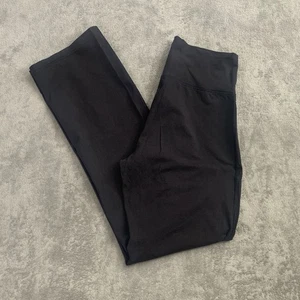 Patagonia Pants Women Medium Serenity Fold Waist Yoga Black Straight Leg Outdoor - Picture 1 of 14