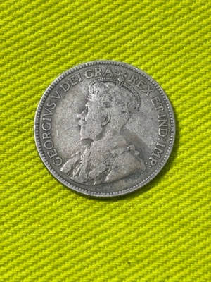 1913 F Canada 25c Silver Coin Rare - Image 1 of 2