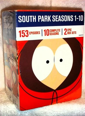 South Park Season 1-10 153 Episodes (DVD, 2024, 30-Disc) animated comedy funny Foto 1 de 4